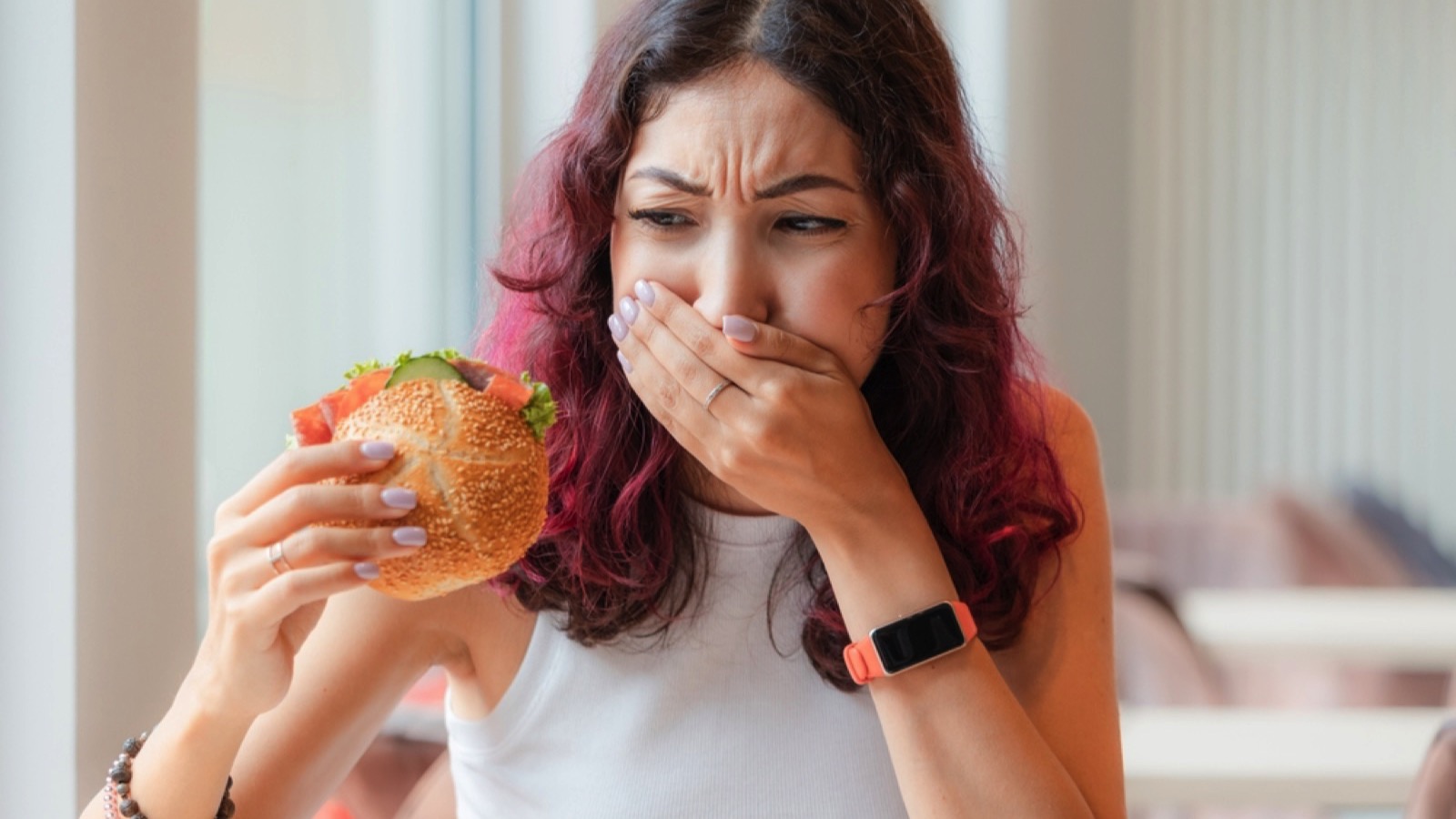 The Worst Things People Have Found Hidden in Their Restaurant Meal 145 Woman tasting bad food
