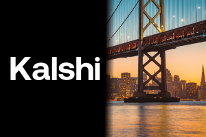 Kalshi logo beside San Francisco Bay Bridge highlighting Ninth Circuit California tribal lawsuit and prediction market legal dispute