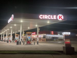 Exterior photograph of a Circle K gas station.