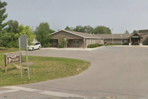 Grand Traverse Band of Ottawa and Chippewa Indians tribal office in Benzie County, Michigan, as the tribe pursues a federal lawsuit over Crystal Shores Casino gaming regulations.