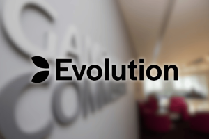 Evolution company logo after £4.75 million UK Gambling Commission settlement over unlicensed gambling website investigation