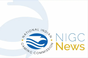 National Indian Gaming Commission (NIGC) News logo announcing record tribal gaming revenue growth in the United States for fiscal year 2025.