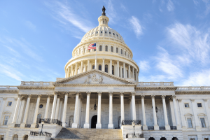 Front view of the United States Capitol building in Washington, D.C., symbolizing federal government oversight of US gaming and gambling legislation. Washington and Tulalip reach tentative gaming compact update with modern safeguards