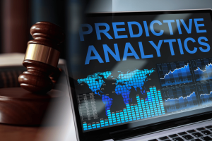 Gavel beside laptop displaying prediction market analytics, illustrating Kalshi, Crypto.com legal battles and prediction market regulation news. Washington and Crypto.com pause litigation, new federal bill targets wildfire markets, today in prediction market news LIVE