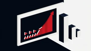 Editorial illustration of prediction-market trading growth led by Kalshi and combination bets