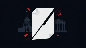 Abstract illustration of a sports event contract caught between state and federal regulation