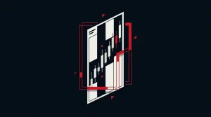 Abstract stock prediction market contract framed by red regulatory oversight