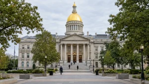 New Jersey State House exterior in Trenton, where the underage gambling bill is advancing