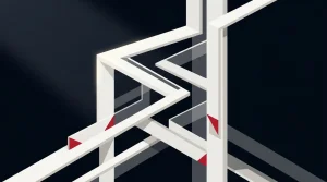 Geometric institutional trading infrastructure representing Polymarket’s push for deeper liquidity