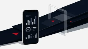 Abstract smartphone and exchange infrastructure representing Robinhood’s planned Cboe KPI securities launch.